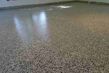 flaked epoxy floor